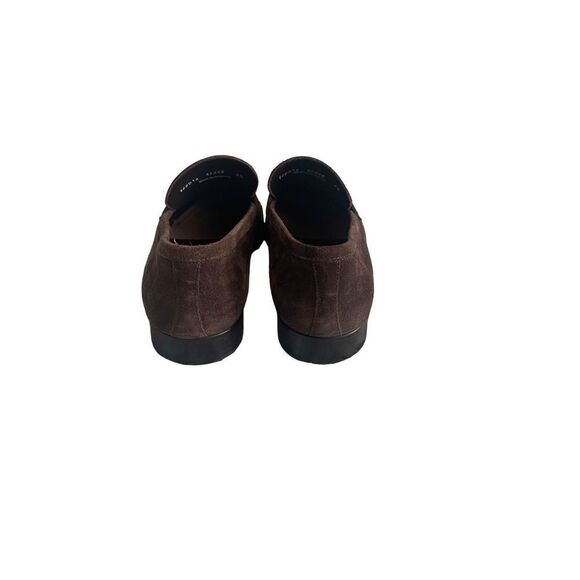 A.Testoni Mens Dark Brown Suede Leather Slip-On Casual Loafer Shoes Size 8.5M main image 4